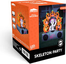 Joiedomi 6 Ft Inflatable Halloween Music Skeleton Pumpkin with LED Lights