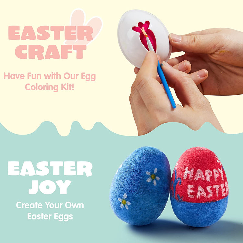 24Pcs Easter Eggs Painting Coloring Craft Kit