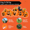 Joiedomi 10 Ft Inflatable Halloween Pumpkin Set with Witch Cat