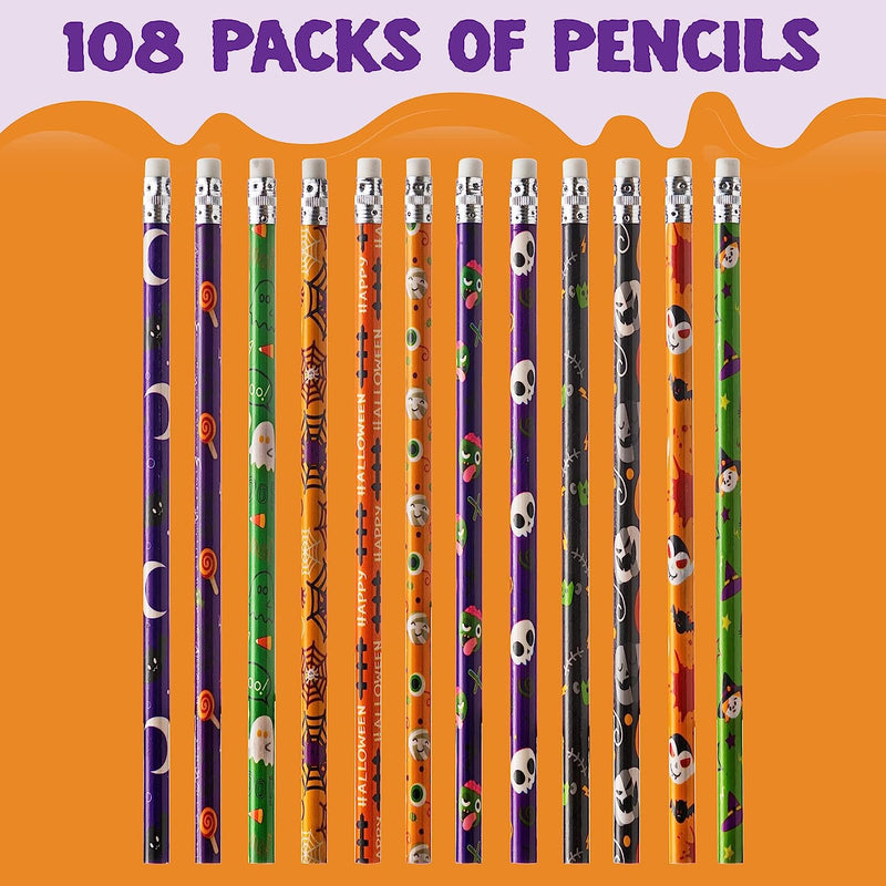 Halloween Pencil 108 Pcs