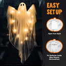 2 Pcs 35.5” Halloween Light up Hanging Ghost