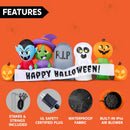 Joiedomi 8 Ft Inflatable Halloween Pumpkin Ghost Vampire Witch Set