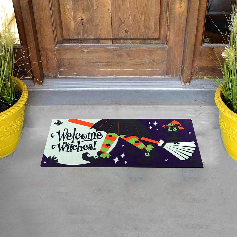 Witch Party with Moon Doormat