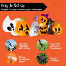 Joiedomi 8 Ft Inflatable Halloween Pumpkin Ghost Cat Set with LED Lights