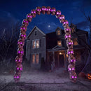 JOYIN 7.2 FT RGB Skull Archway - LED Halloween Outdoor Decoration