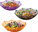 Large Spider Web Plastic Bowls, 3 Pcs