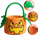Pumpkin Halloween Plush Bucket with Handle