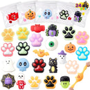 JOYIN 24 Pcs Halloween Mochi Squishy Toys with Gift Bags