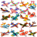 72Pcs Airplane Gliders Party Favors with Individual Bags