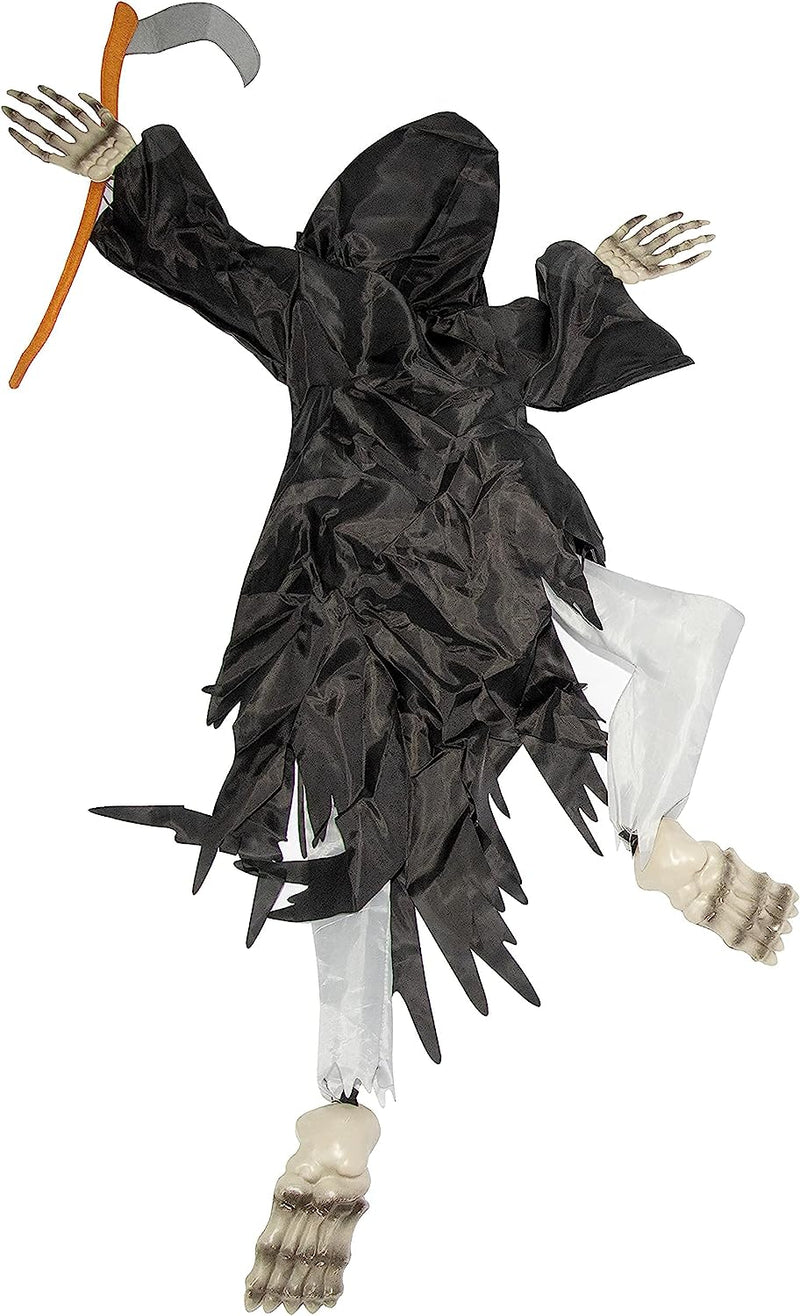 37.5in Halloween Grim Reaper Wall Climber Decoration