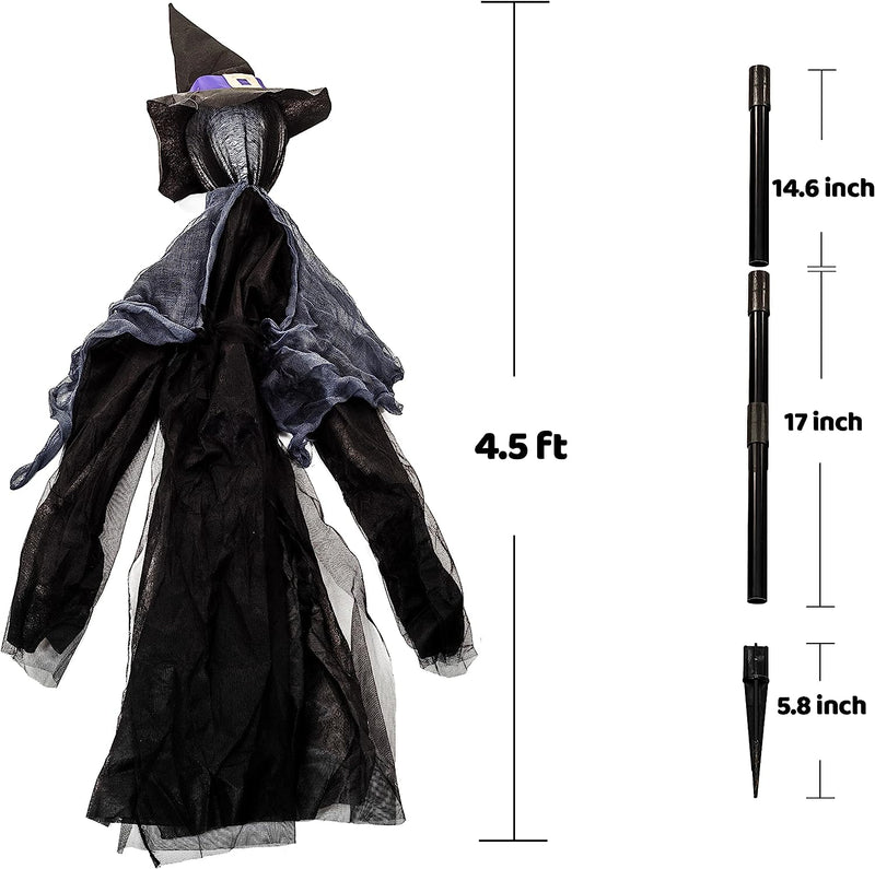 48in Halloween Witch Yard Stakes, 3 Pack