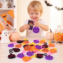 JOYIN 48 Pcs Halloween Pumpkin Pop Bubble Keychains with Gift Cards