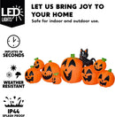 Joiedomi 10 Ft Inflatable Halloween Pumpkin Set with Witch Cat