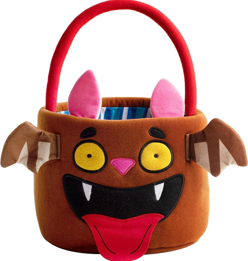 Halloween Bat Plush Bucket