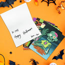 Halloween 3D push bubble-out Greeting Cards, 72 Pcs