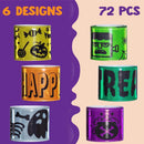 Halloween Reflective Slap Bracelets 72 Pcs