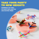 72Pcs Airplane Gliders Party Favors with Individual Bags