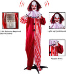 68in Halloween Standing Scary Clown Decoration