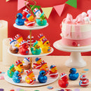 JOYIN 24 Pcs Patriotic Rubber Ducks, 2.6" Red White Blue 4th of July Bulk Ducks with 8 Designs, Independence Day Duck with Flag Prints, Patriotic Party Favor Gift Bath Toy Supply for Kids Toddlers