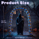 JOYIN 7.2 FT RGB Skull Archway - LED Halloween Outdoor Decoration