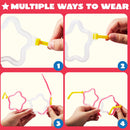 99Pcs July 4th Bracelets, Necklaces, Glasses, and Glow Sticks Kit