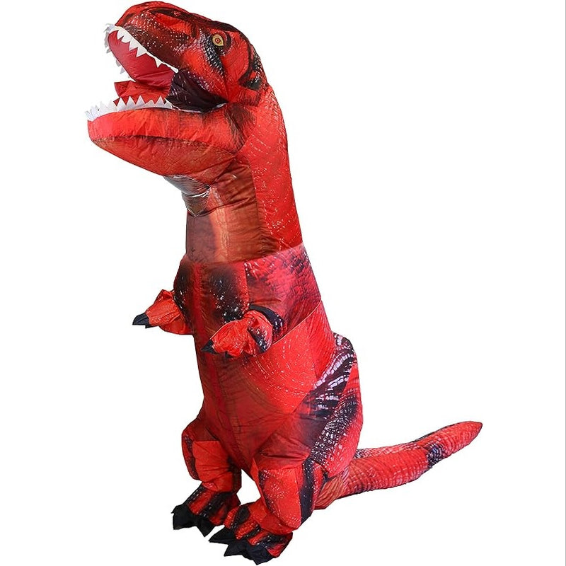 Adult Red Tyrannosaurus Rex Inflatable Costume