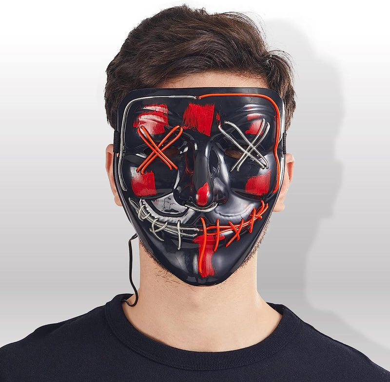 LED Scary Mask (Red and Blue)