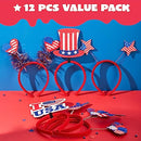 12Pcs July 4th Headband