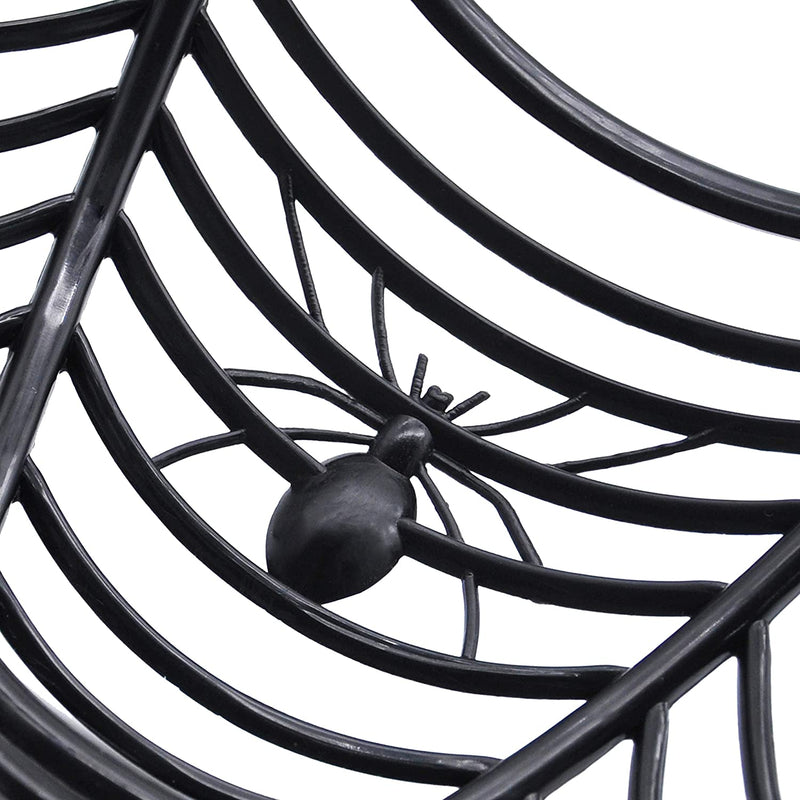 5 Halloween Spider Web Plastic Basket Bowls