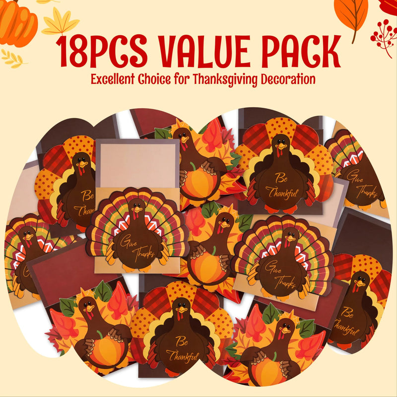 18 Count Thanksgiving Cutlery Holder Set for Thanksgiving