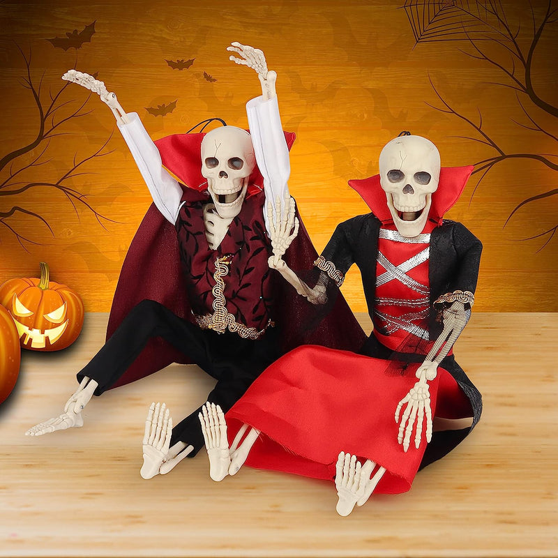 16" Halloween Skeleton Vampire
