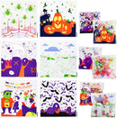 Halloween Clear Self-adhesive Candy Bags, 150 Pcs