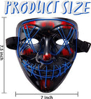 LED Cosplay Scary Mask And Gloves