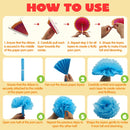 40Pcs Cinco de Mayo Fiesta Paper Fan Party Decorations Set