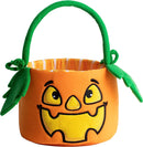 Pumpkin Halloween Plush Bucket with Handle