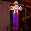 68in Neon Face Hanging Clown Decoration