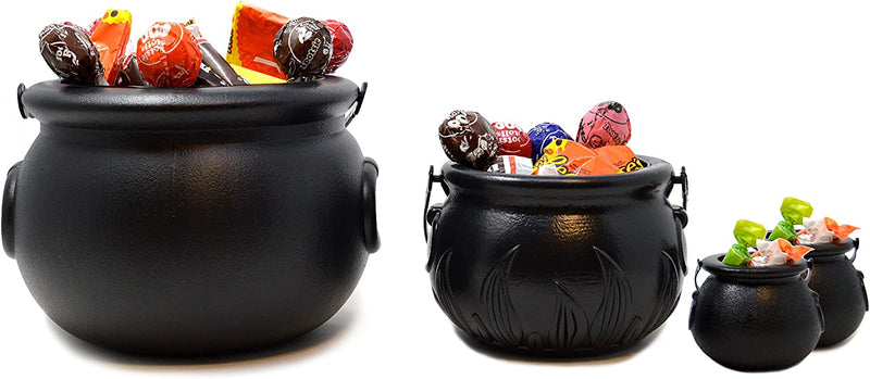 Black  Cauldron Candy Holders, 4 Pack