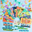 96Pcs Dinosaur Party Toys and Bags Set for 12 Guests