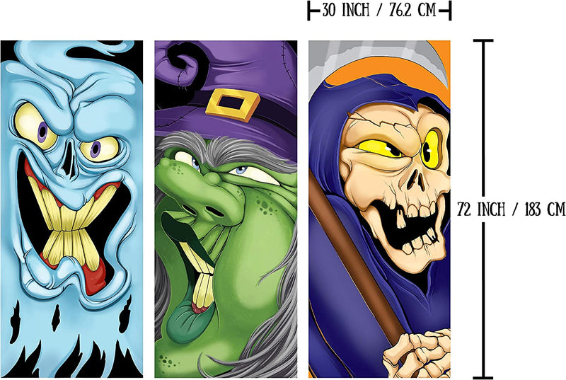 6 Piece Reaper, Monster, Witch Door Cover