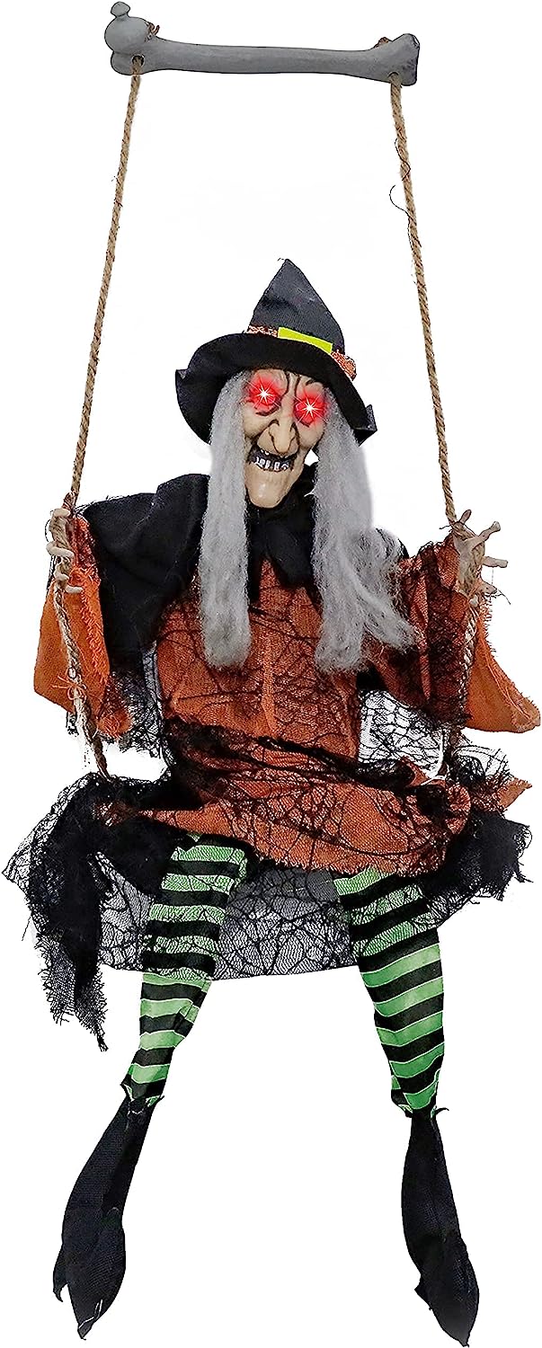 51in Hanging Swing Witch Decoration