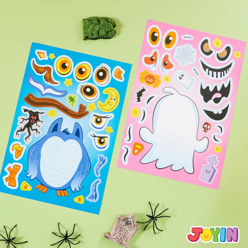 36 Pcs Halloween Make a Face Stickers for Kids