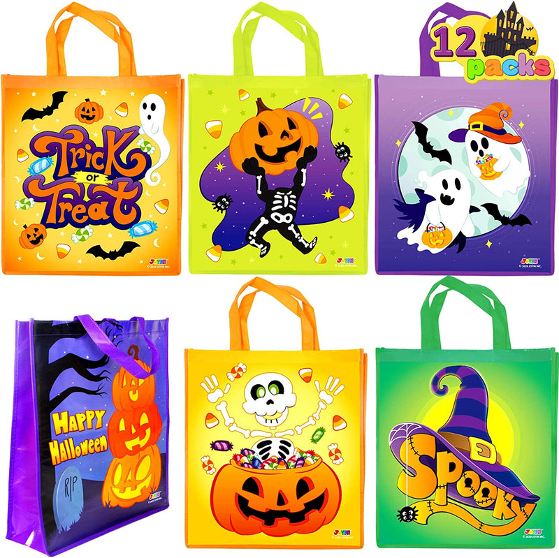 12 Halloween Large Treat Goody Tote Bags