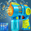 Bubble Gun Machine with Bubble Refill Solution