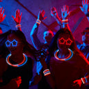 JOYIN 99 PCS July 4th Patriotic Glow Sticks Bracelets Necklaces Glasses, Glow in The Dark Party Supplies, Light Up Party Favors for Kids Adults, Blue White Red LED Accessories for Independence Day