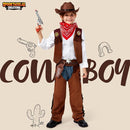 JOYIN Boys Cowboy Hat Costume - Kids Halloween Western Outfit Set
