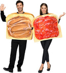 JOYIN Peanut Butter & Jelly Couple Costume - Adult Halloween Dress-Up Set