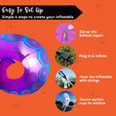 Joiedomi 3 PCS Halloween Inflatable Octopus Tentacles - LED Outdoor Decor