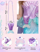JOYIN Little Mermaid Costume with Tail - Girls Halloween Princess Outfit