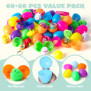 60Pcs 2.4in Easter Eggs with Toys Inside for Easter Egg Hunt