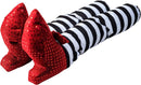 Witch Legs with Stakes (Red Shoes & Black and White Stripe), 2 Pcs